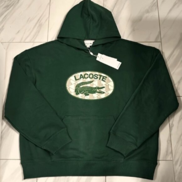 Men’s Lacoste Loose Fit Pullover Hoodie - Picture 1 of 4